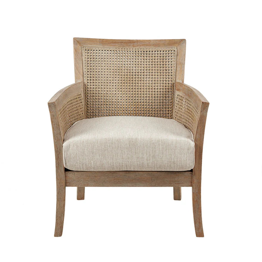 The Ashbourne Reclaimed Oak Cane Accent Chair
