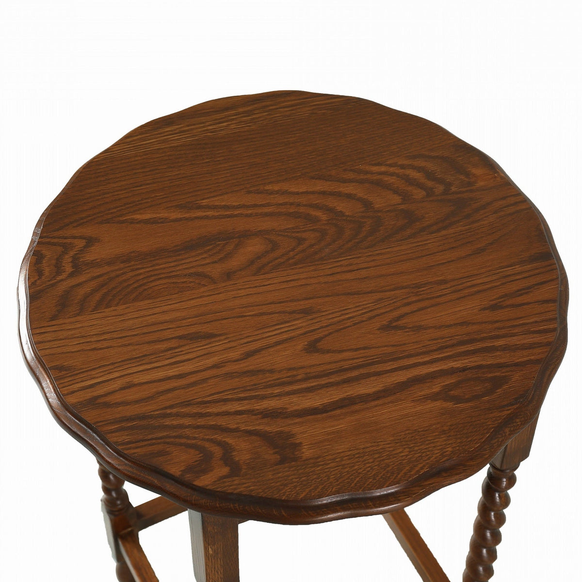 Heritage Barley Twist Solid Oak Side Table