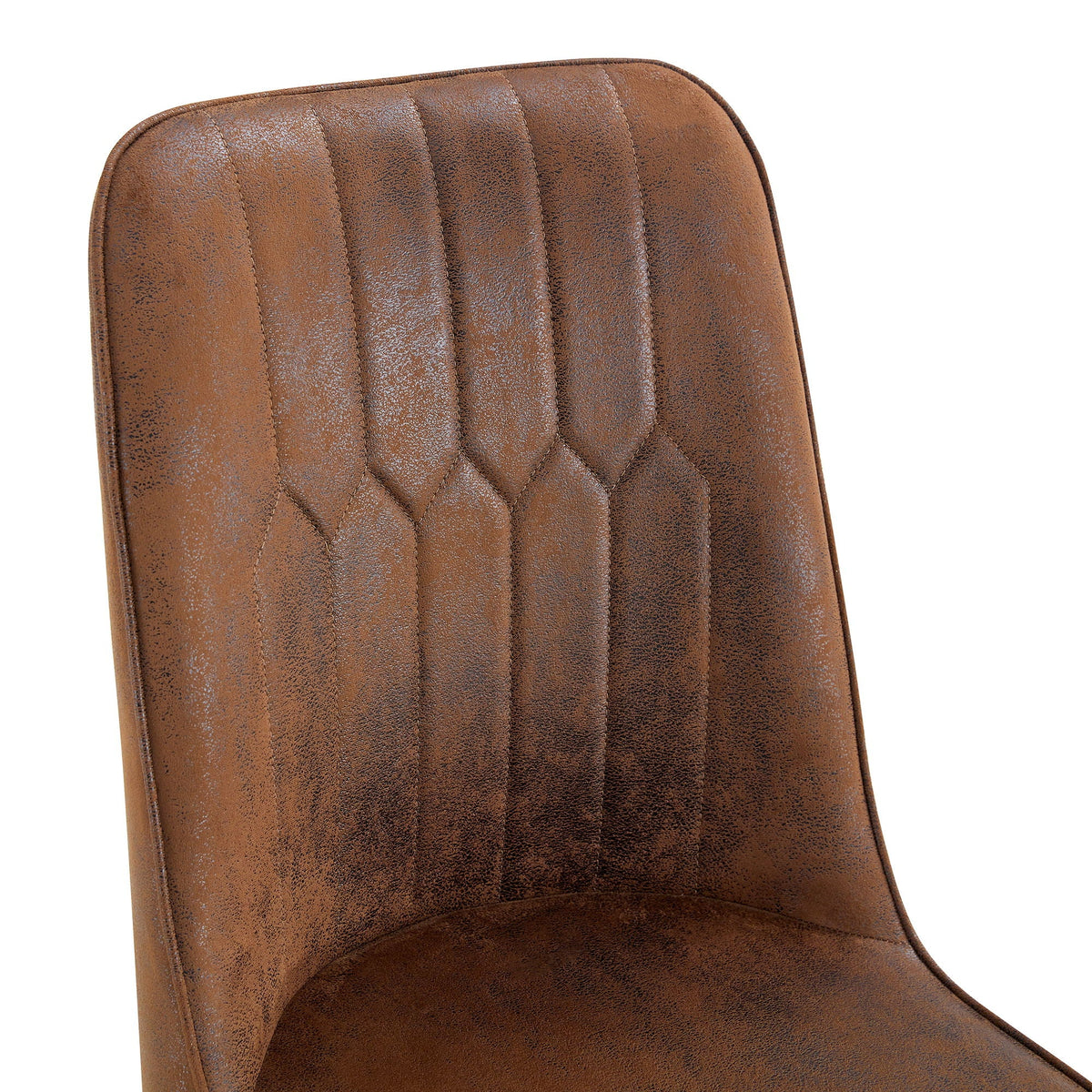 The Heritage Striped Suede Dining Chair — Set of 2