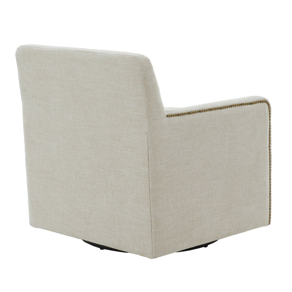 The Tolland Tailored Swivel Chair — Beige