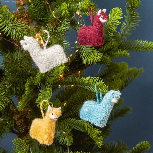 The Alpaca Crew Ornament, Set of 4
