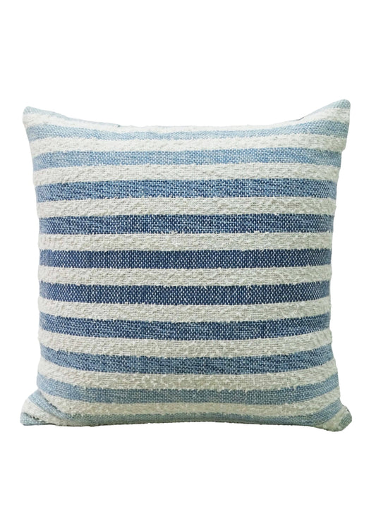 The Vibhsa Ombre Textured Stripe Cotton Throw Pillow