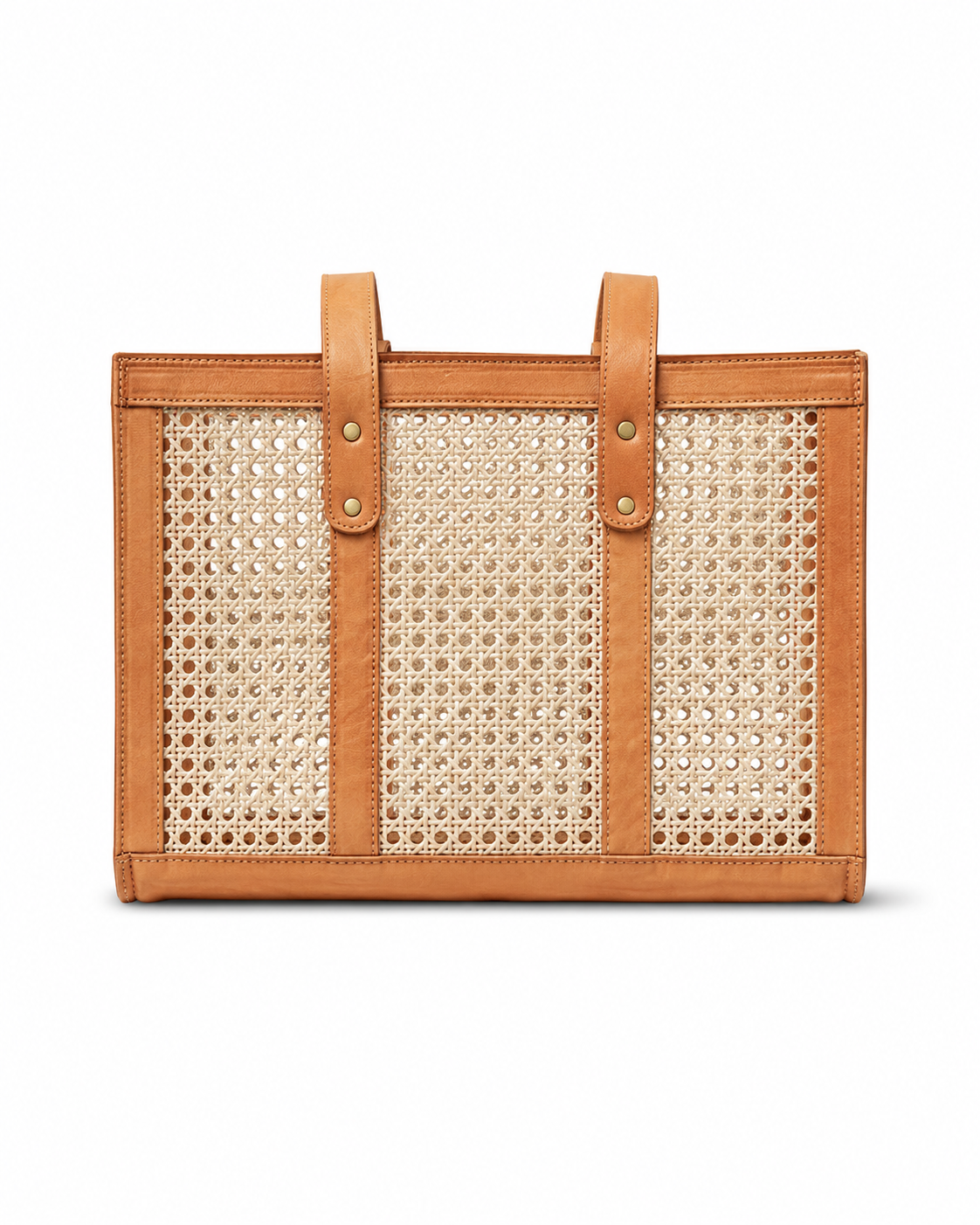 Raja Leather and Cane Everyday Bag