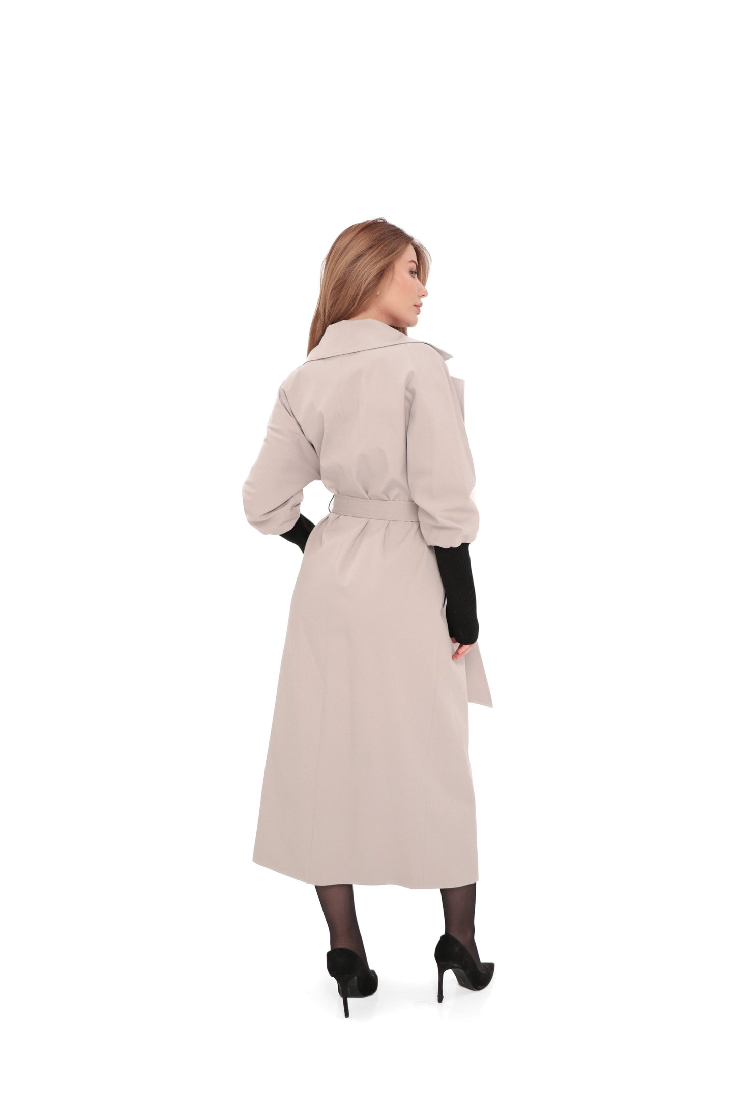Miru Trench Coat in Ice Lilac