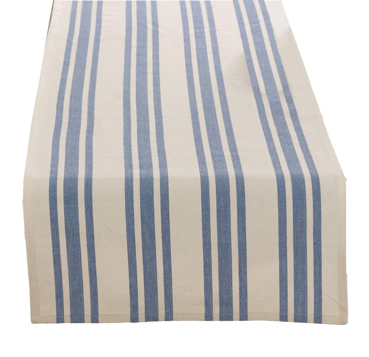 The Dauphine French Blue Striped Cotton Table Runner