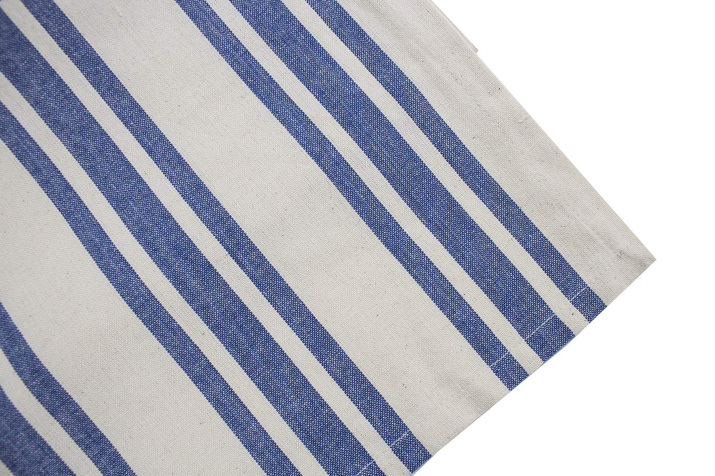 The Dauphine French Blue Striped Cotton Table Runner