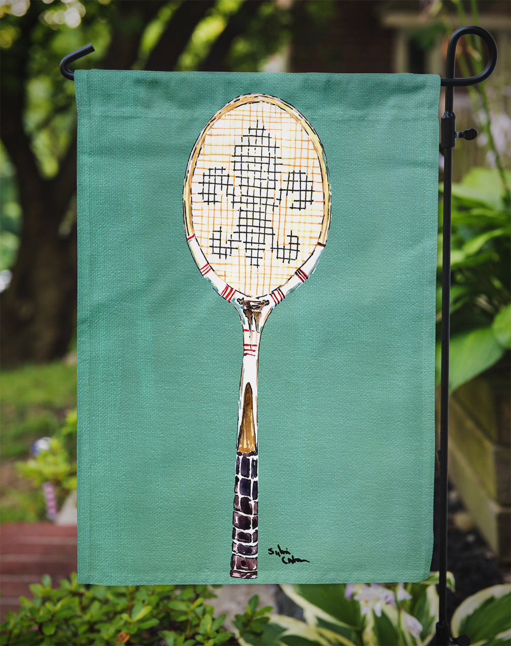 Tennis Fleur de lis Garden Flag – Decorative Outdoor Yard Flag