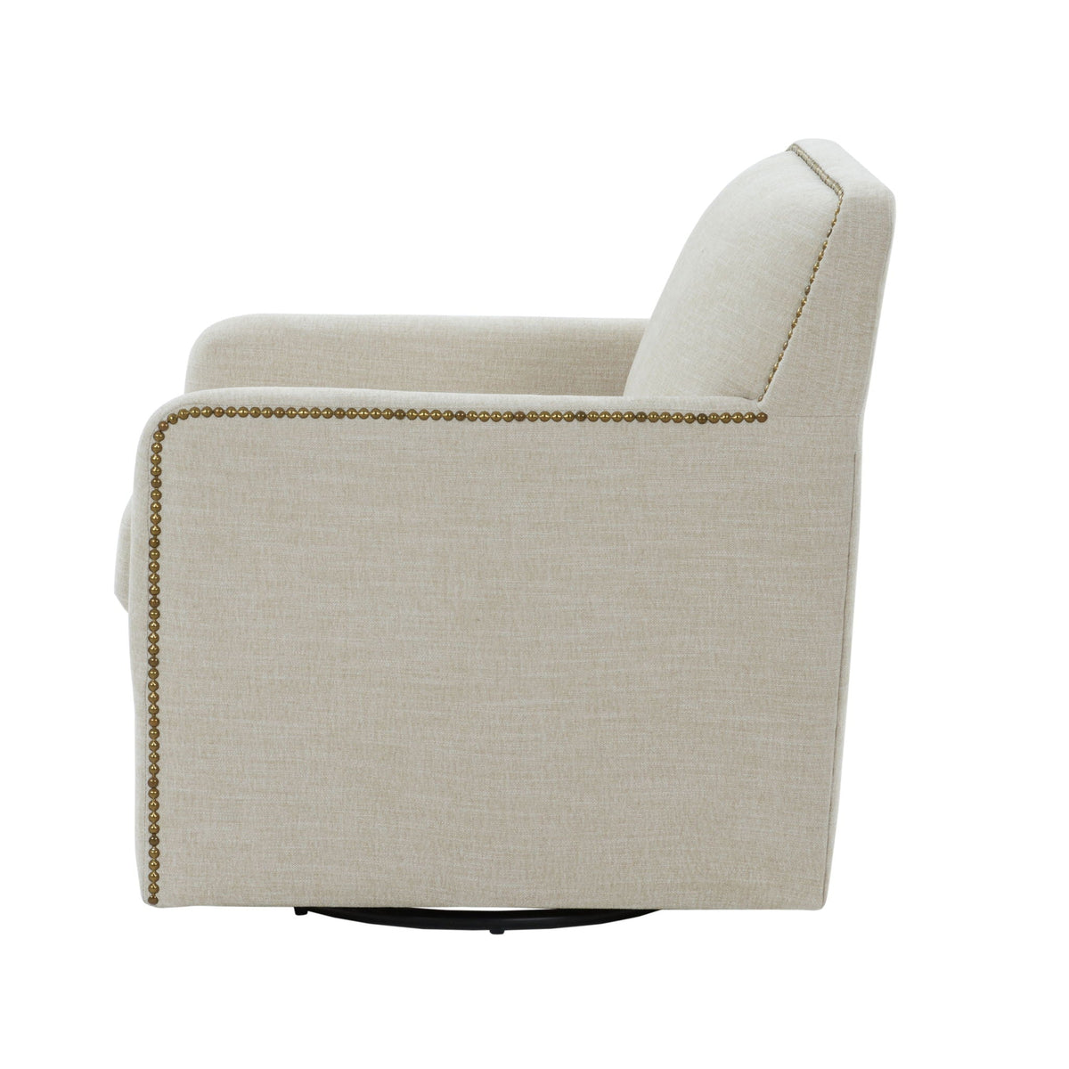 The Tolland Tailored Swivel Chair — Beige