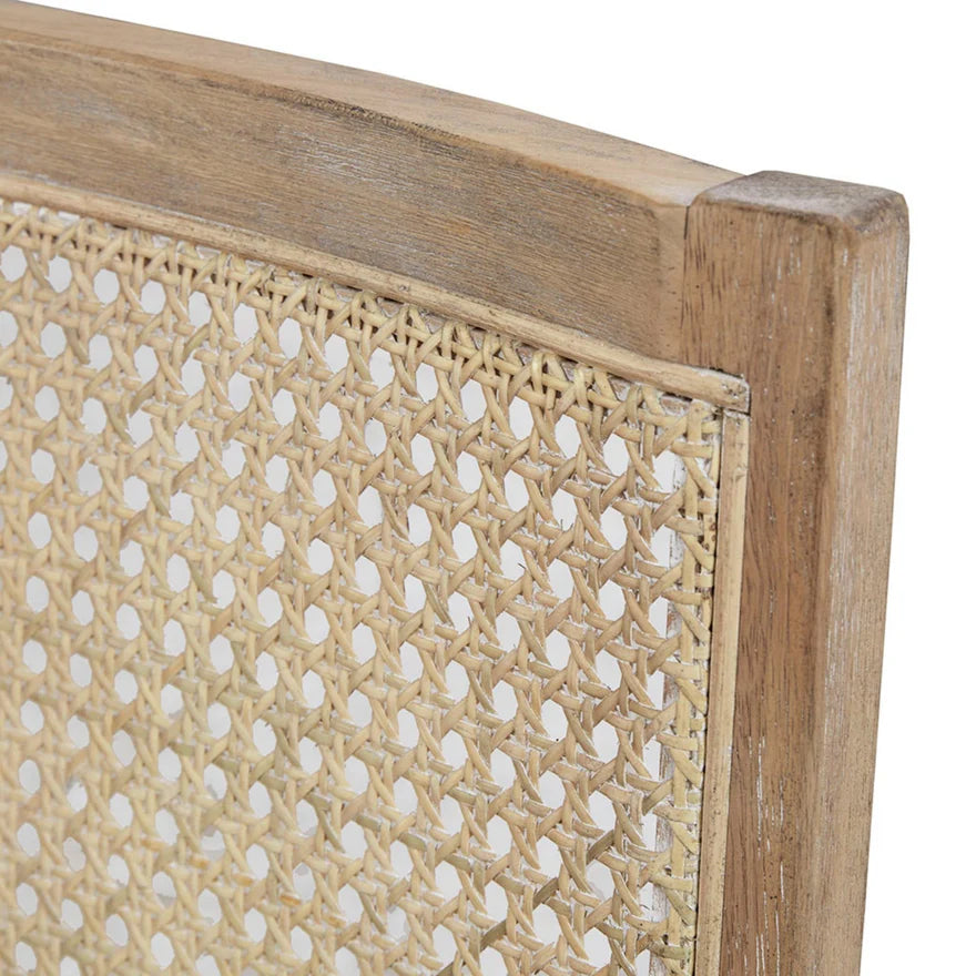 The Ashbourne Cane Back Upholstered Accent Chair
