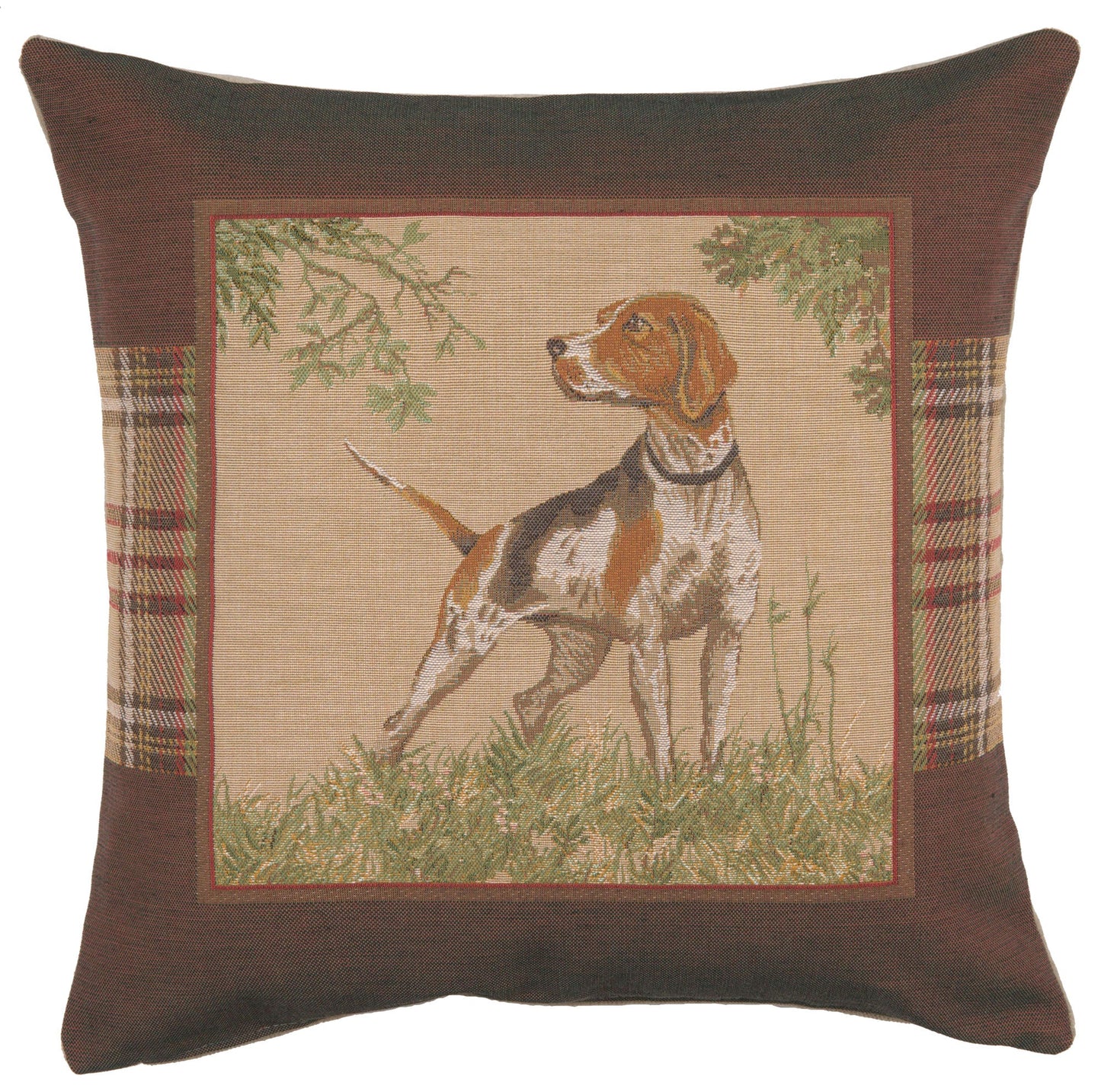 The Field & Hound French Pointer Tapestry Cushion