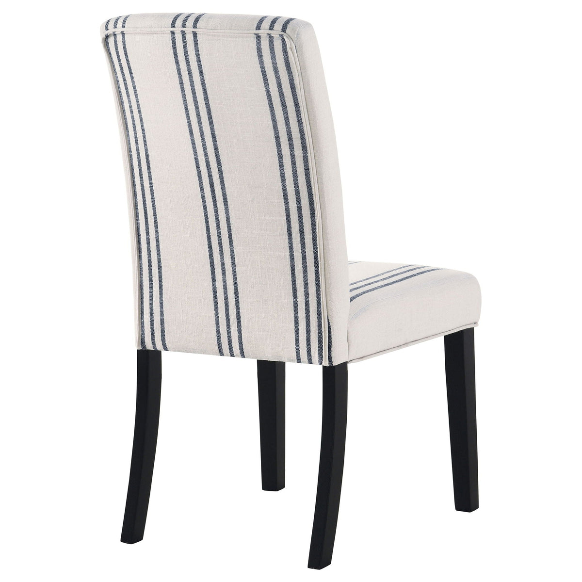 Harbor Stripe Upholstered Dining Chairs — Set of 2