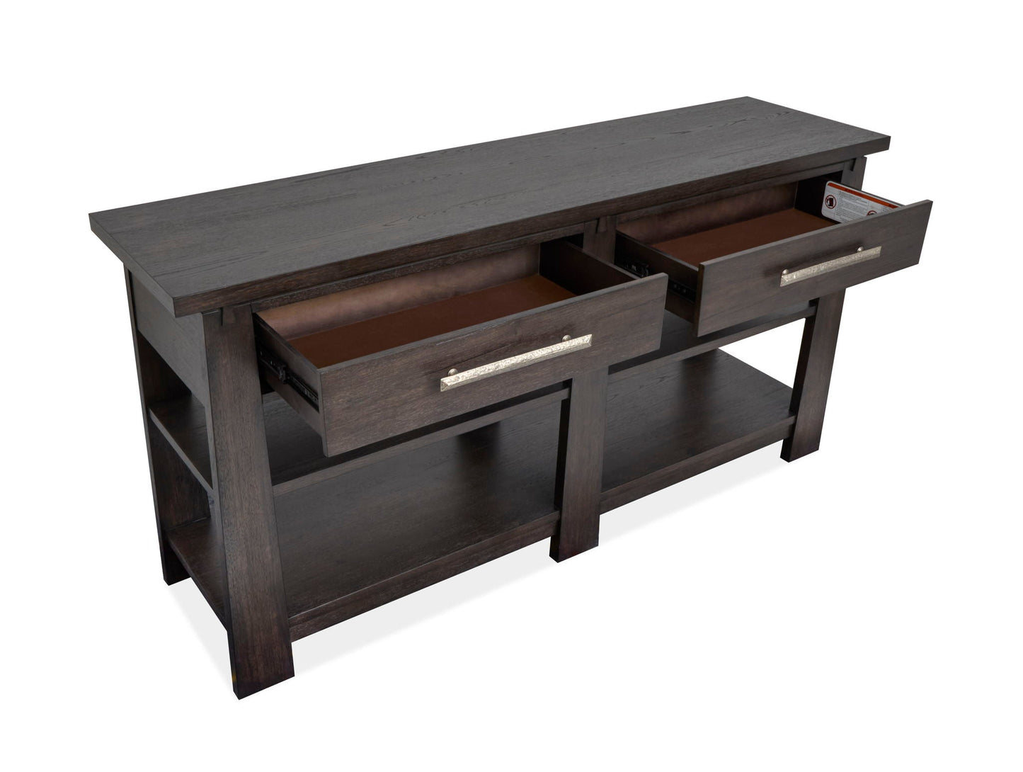 Ashford Rustic Oak Sideboard – Coffee Bean Finish Mission Buffet Cabinet