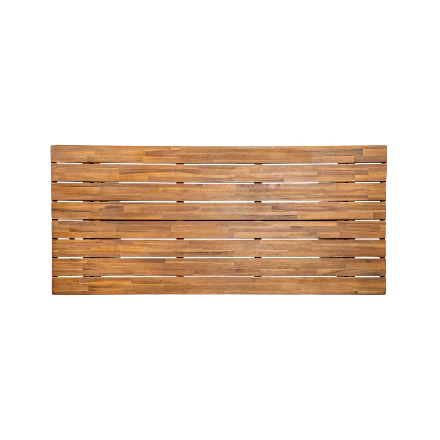 Outdoor Set 3-piece Acacia Wood Dining with Handwoven Rattan Legs Brown