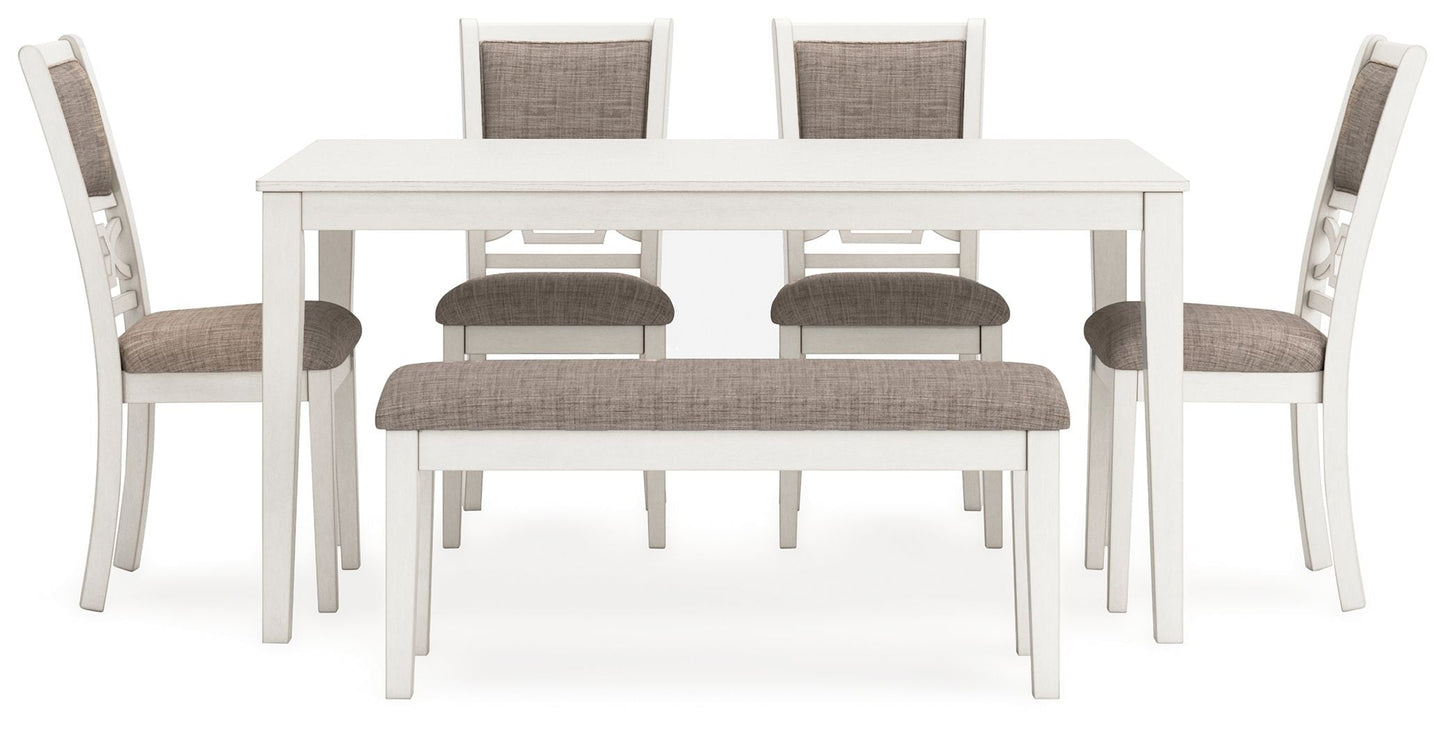 Erinberg - Dining Room Table Set (Set of 6) - Antique White