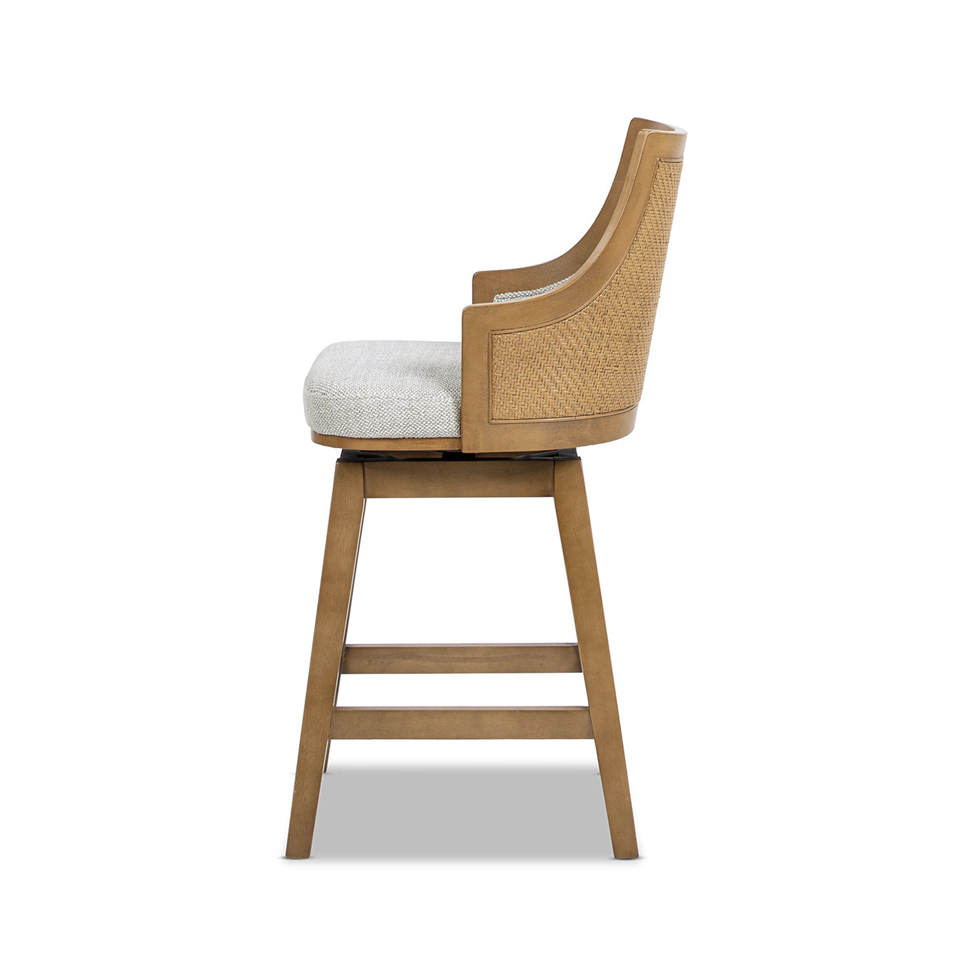 The Ashbourne Cane Back Swivel Counter Stool