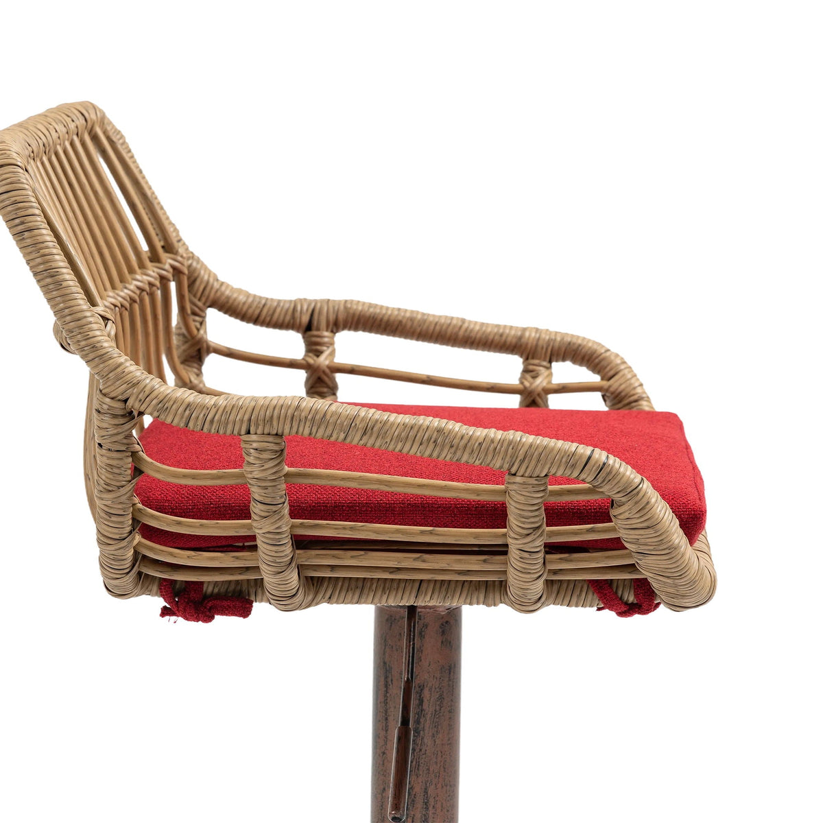 The Harbor Bar Adjustable Linen Swivel Stools — Set of 2