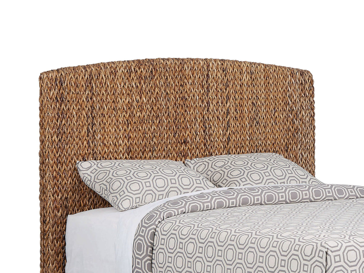 The Harbor House Woven Banana Leaf Queen Bed — Amber