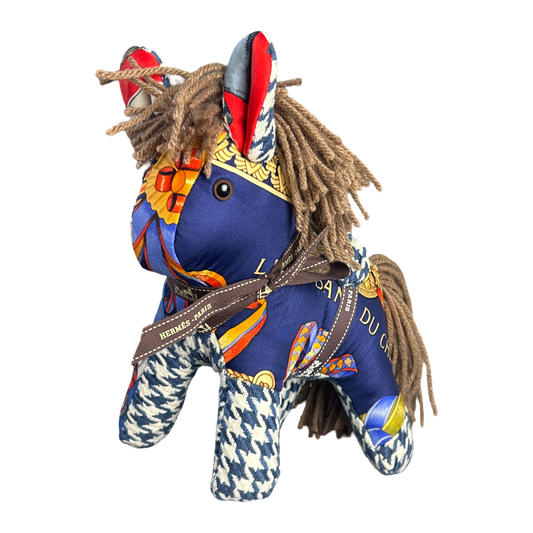 One of a Kind Rubans du Cheval Vintage Silk Scarf Noble Pony