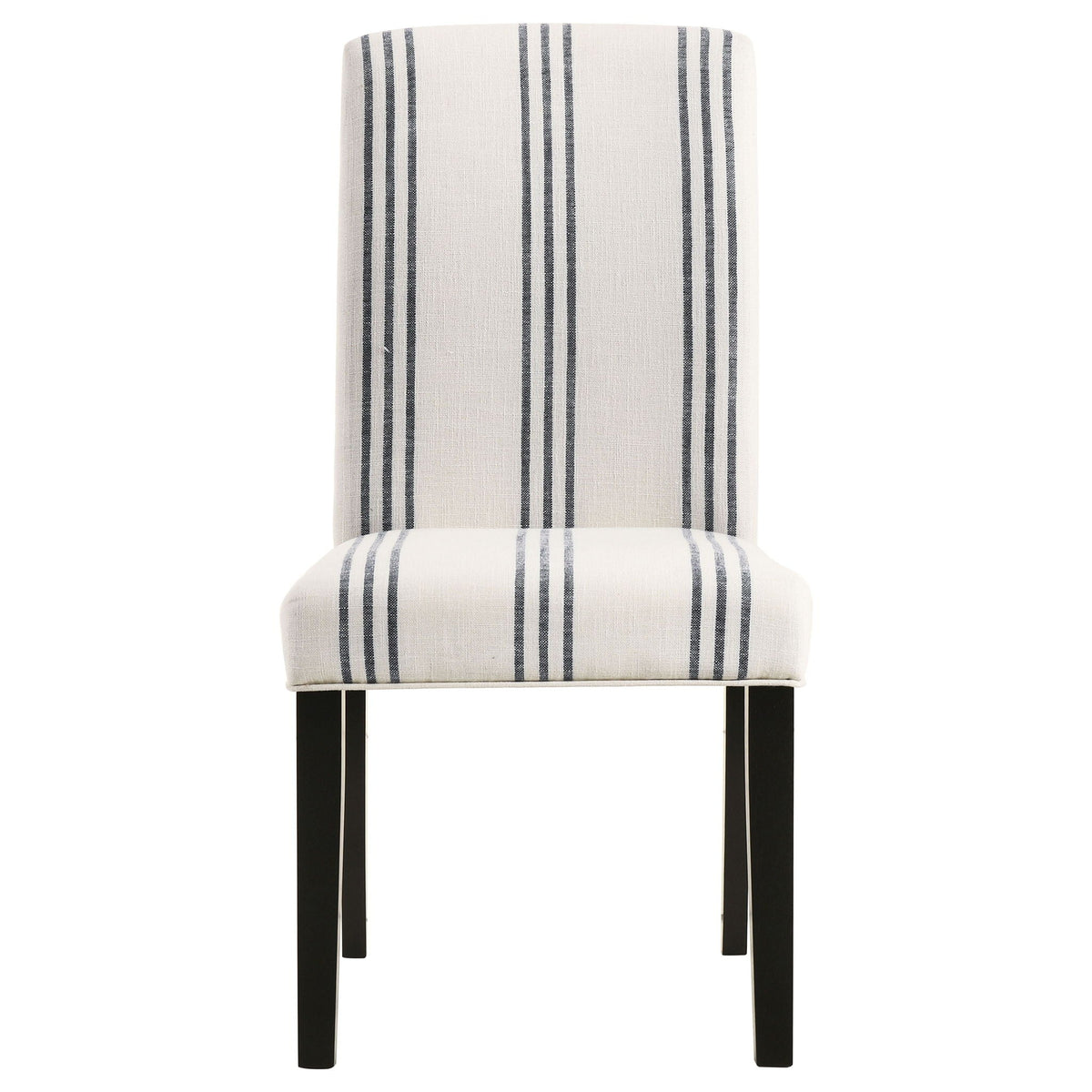 Harbor Stripe Upholstered Dining Chairs — Set of 2