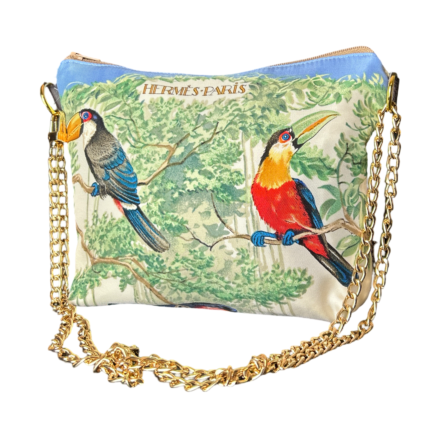 Equateur Vintage Scarf Crossbody Bag