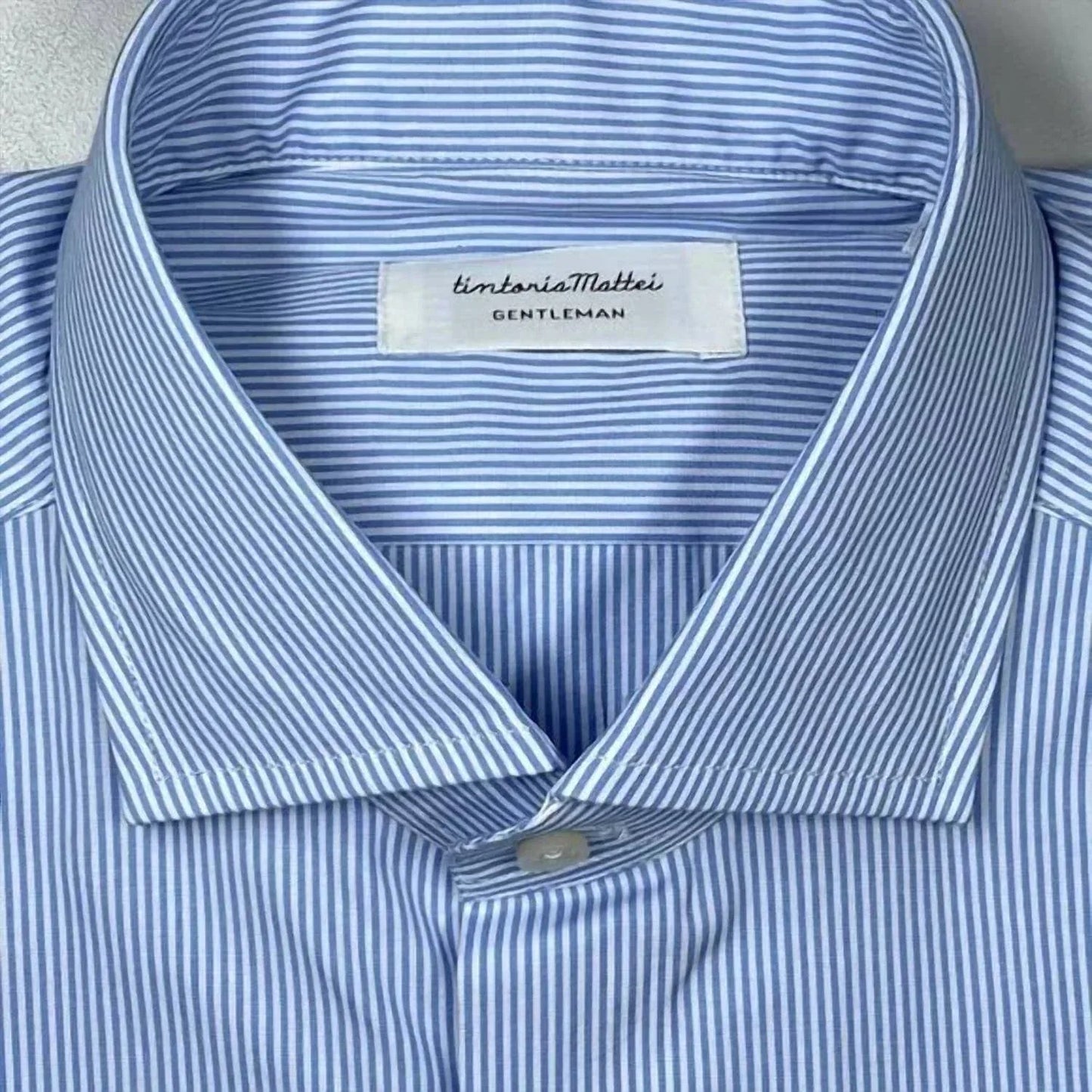 Men's Striped Cotton Button-down Shirt