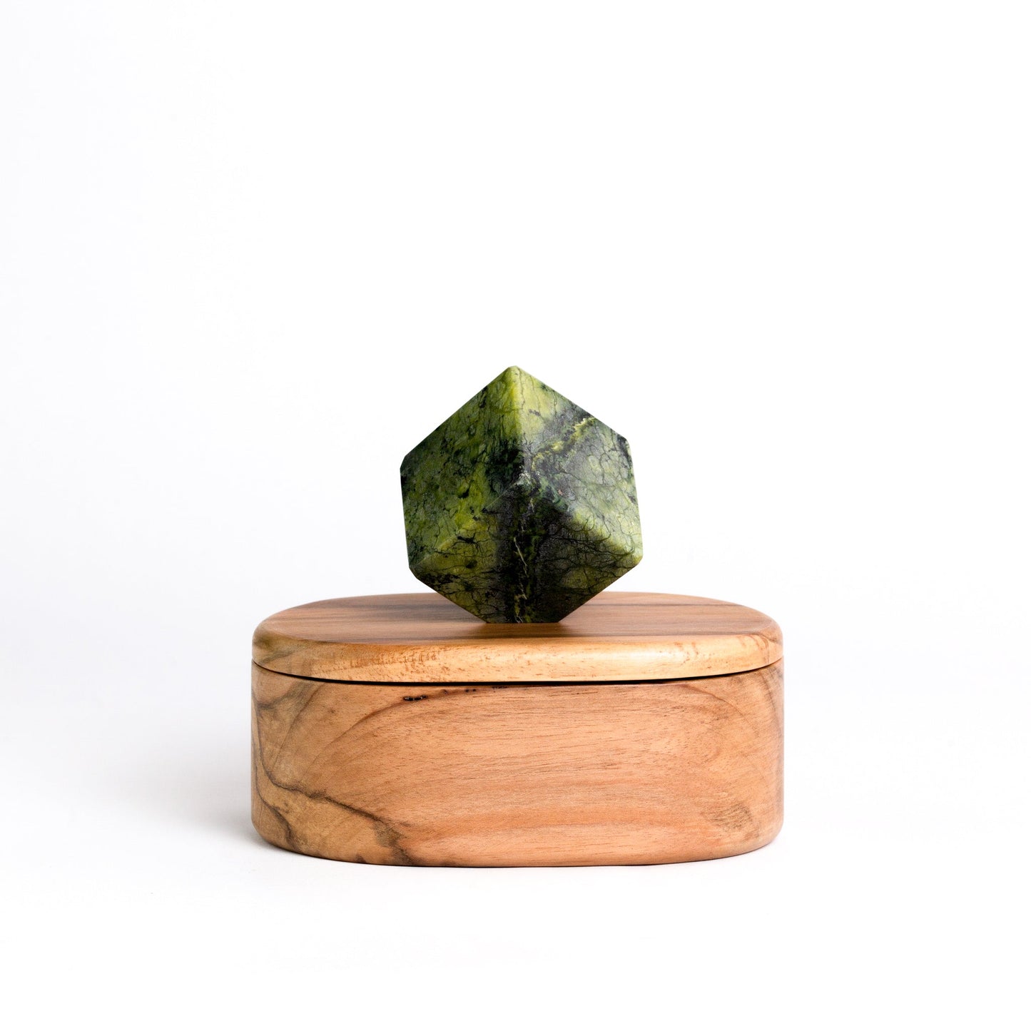 Oval Jewel box - Serpentine