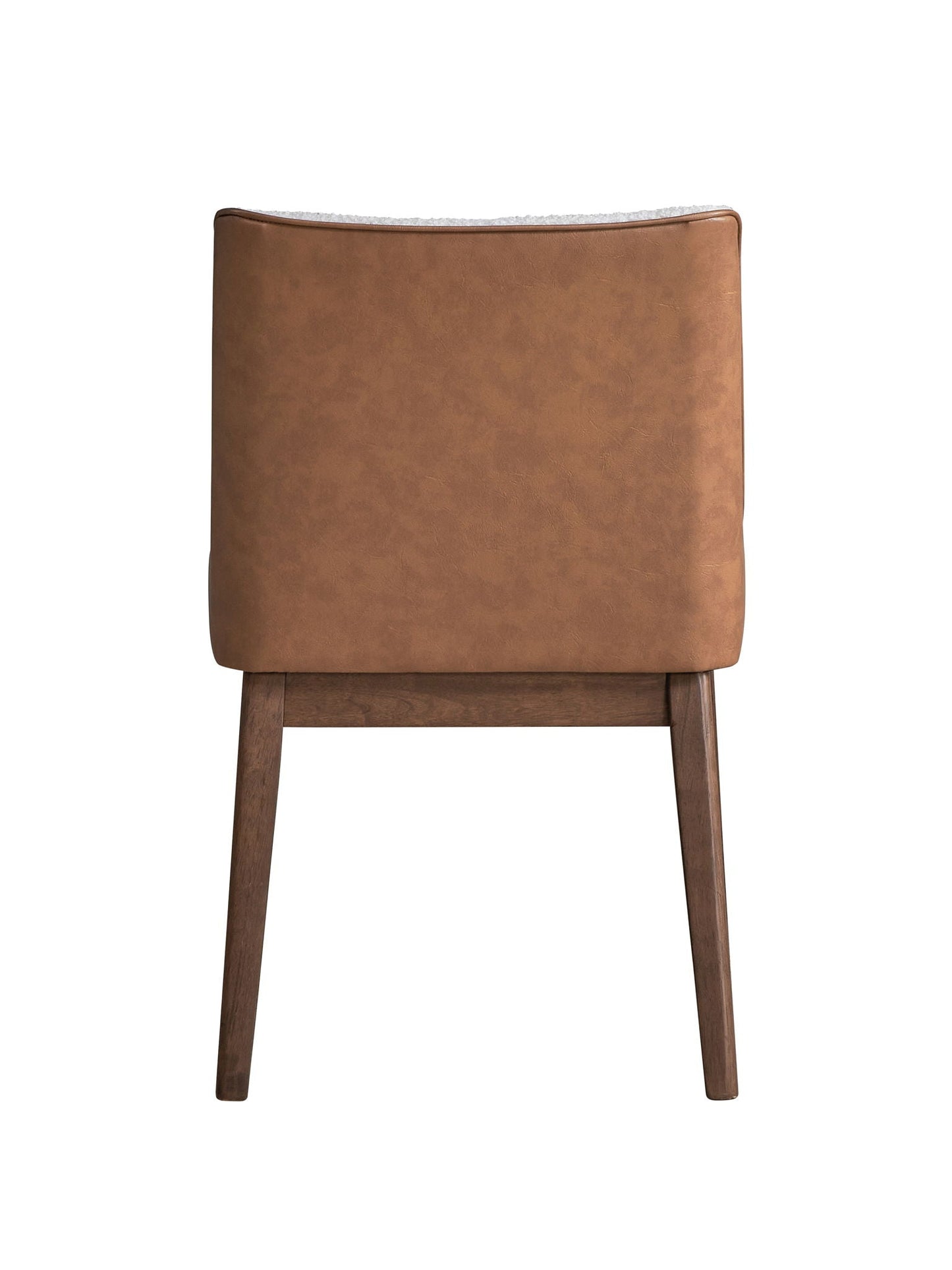***Ginny - Boucle Velvet Side Chair (Set of 2) - Walnut
