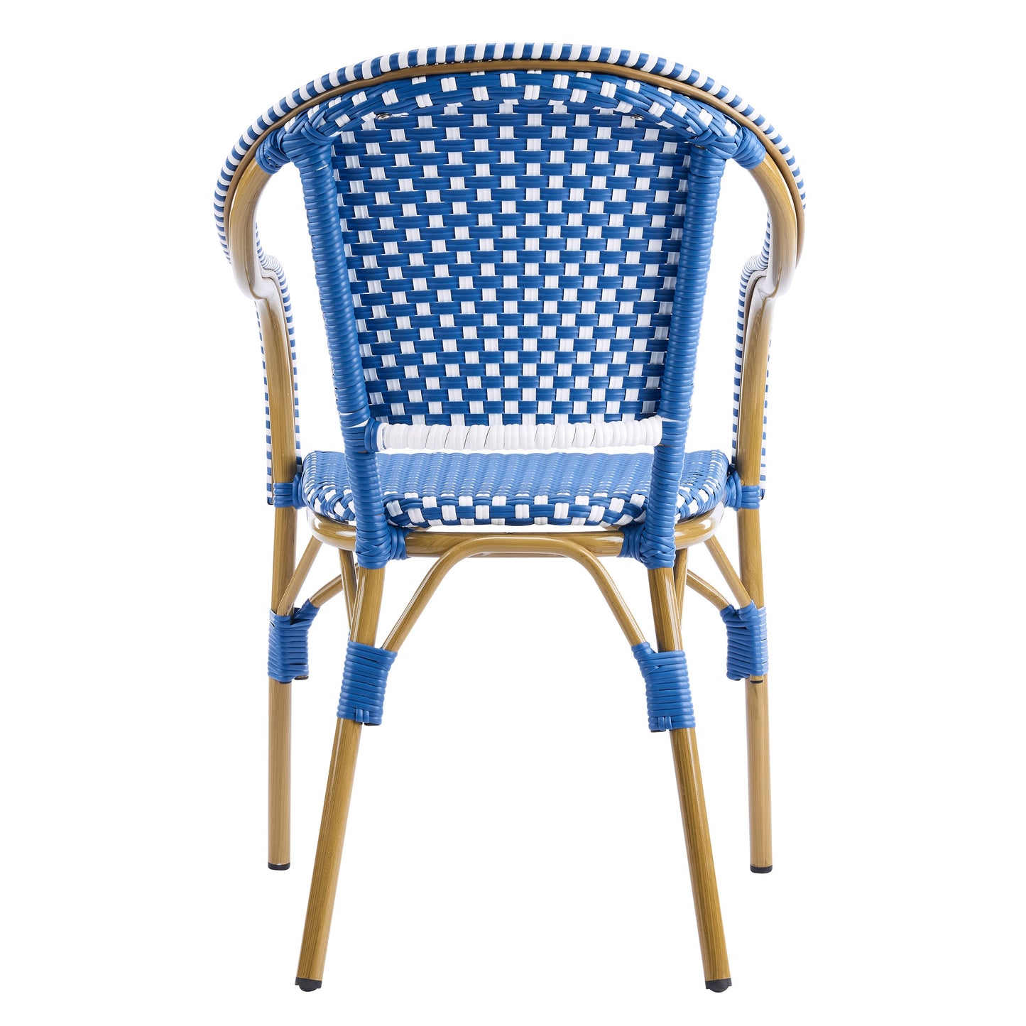 Outdoor Bistro Chairs, Patio Dining Chairs with Aluminum Frame, Weather