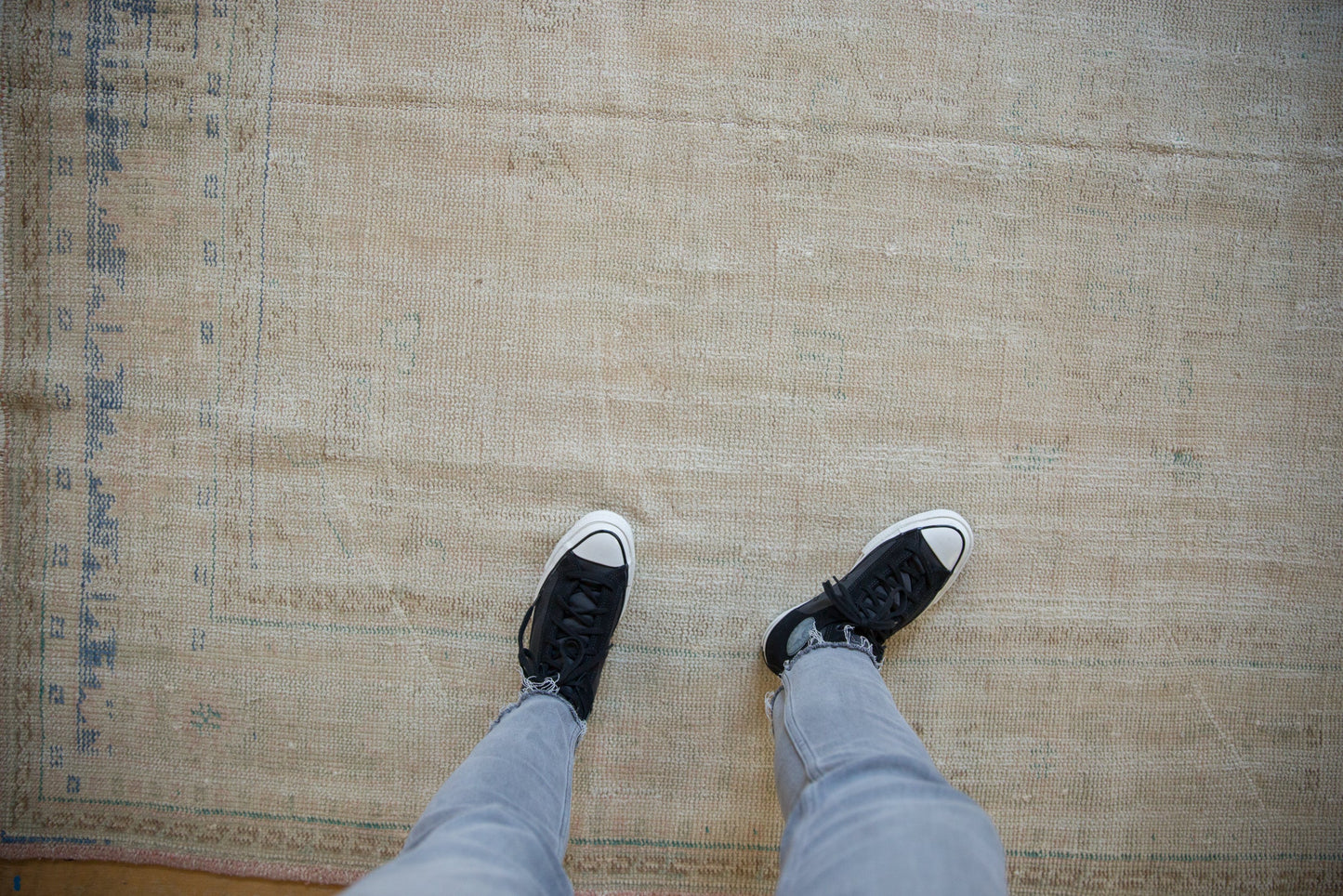 6x8.5 Vintage Distressed Oushak Carpet