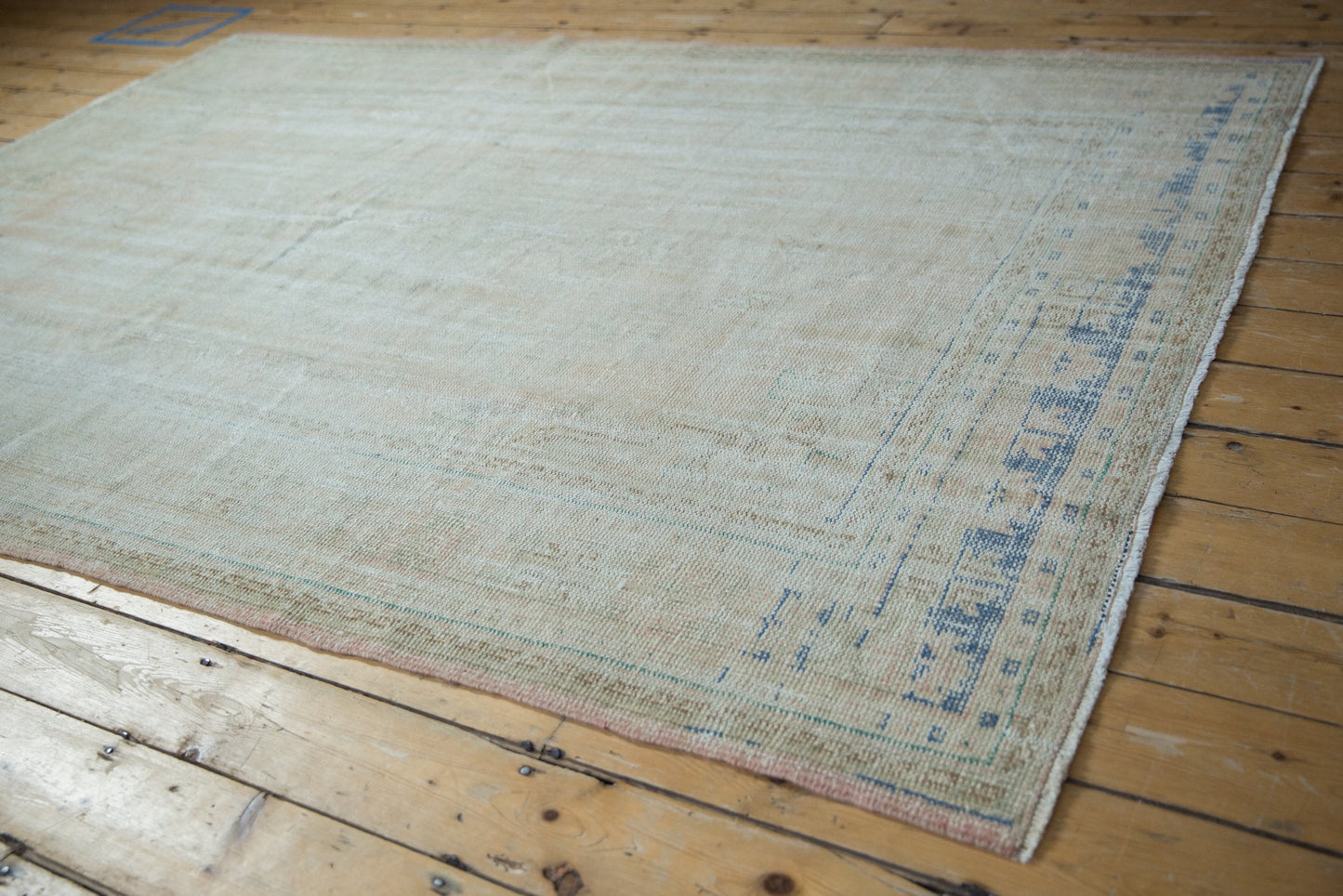 6x8.5 Vintage Distressed Oushak Carpet