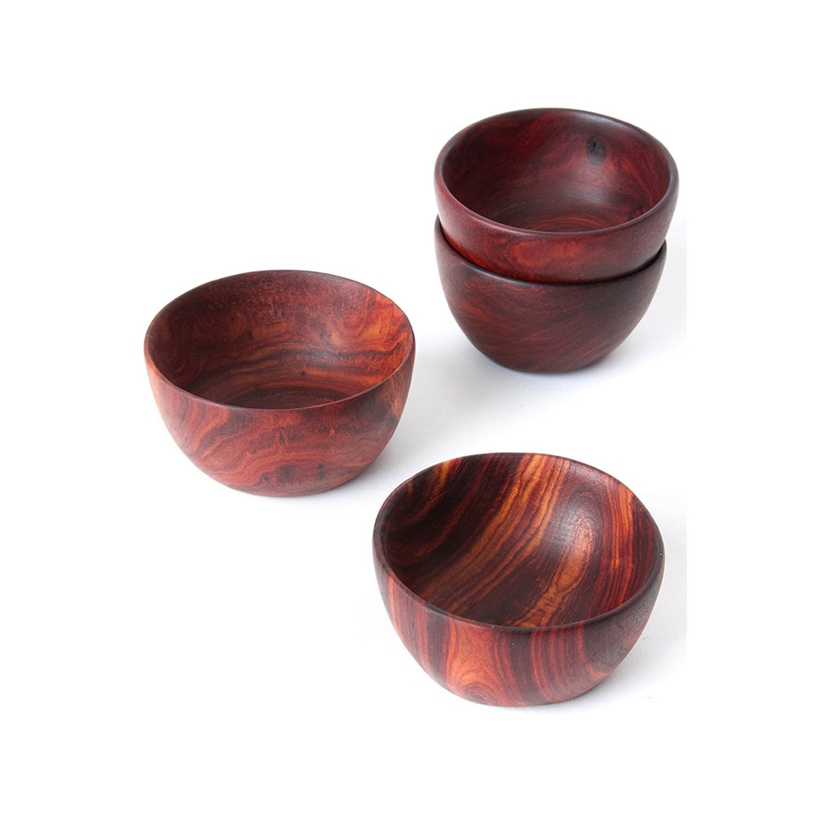 Hand-Carved Zambezi Teak Pinch Bowl