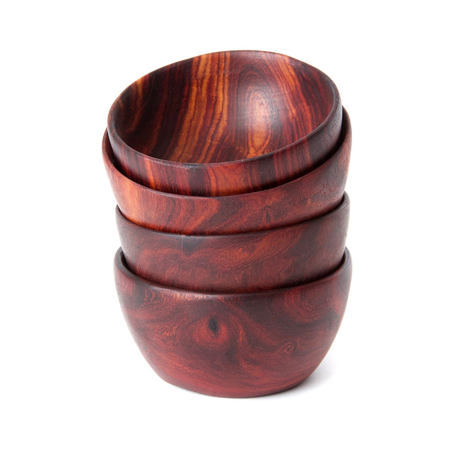 Hand-Carved Zambezi Teak Pinch Bowl