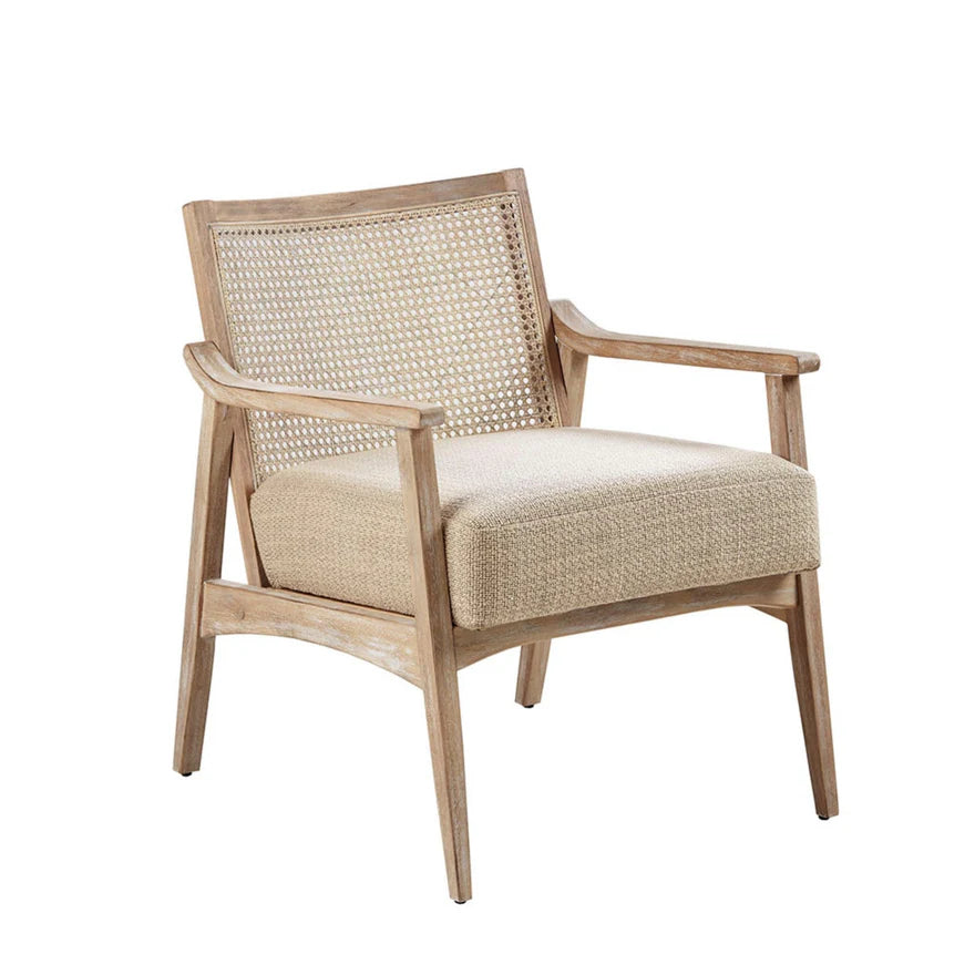The Ashbourne Cane Back Upholstered Accent Chair