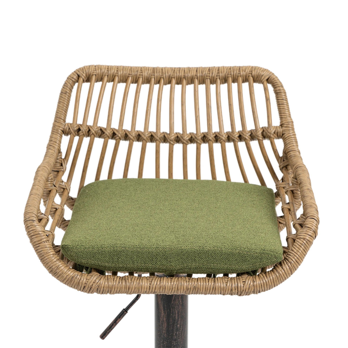 The Harbor Bar Adjustable Linen Swivel Stools — Set of 2