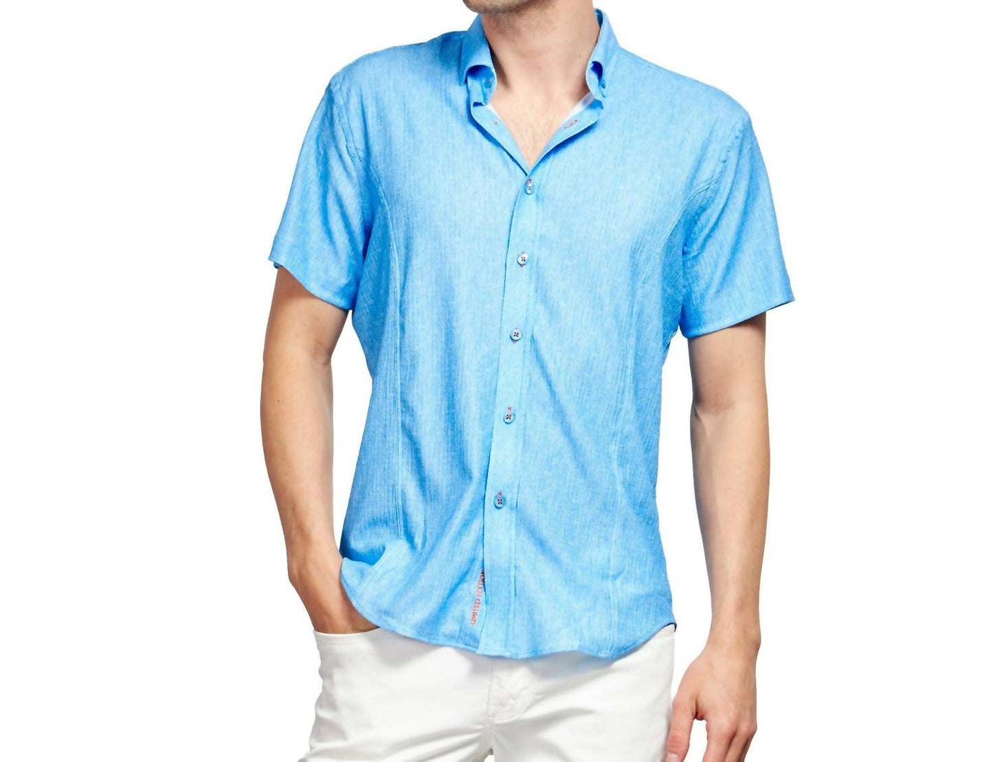 Seersucker Short Sleeve Button Down