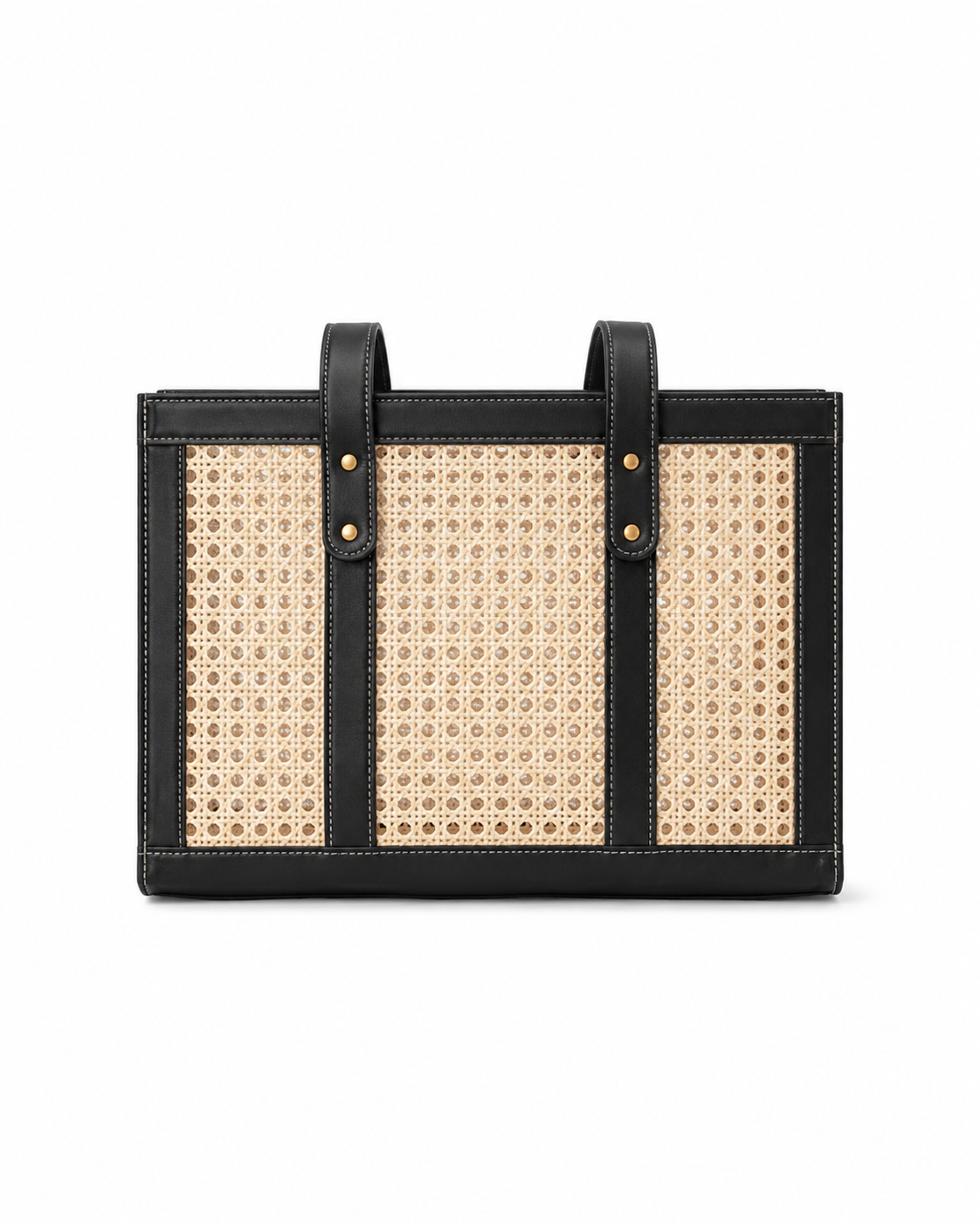 Raja Leather and Cane Everyday Bag
