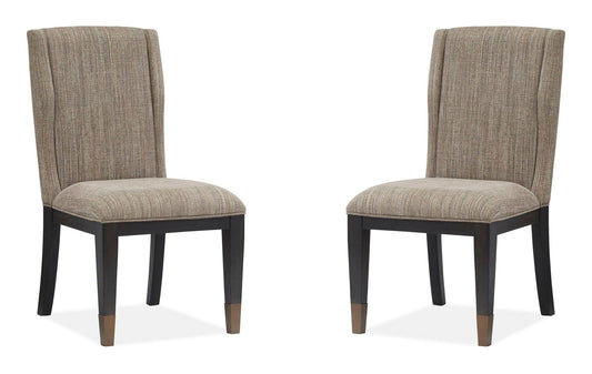 Ryker - Upholstered Host Side Chair (Set of 2) - Homestead Brown