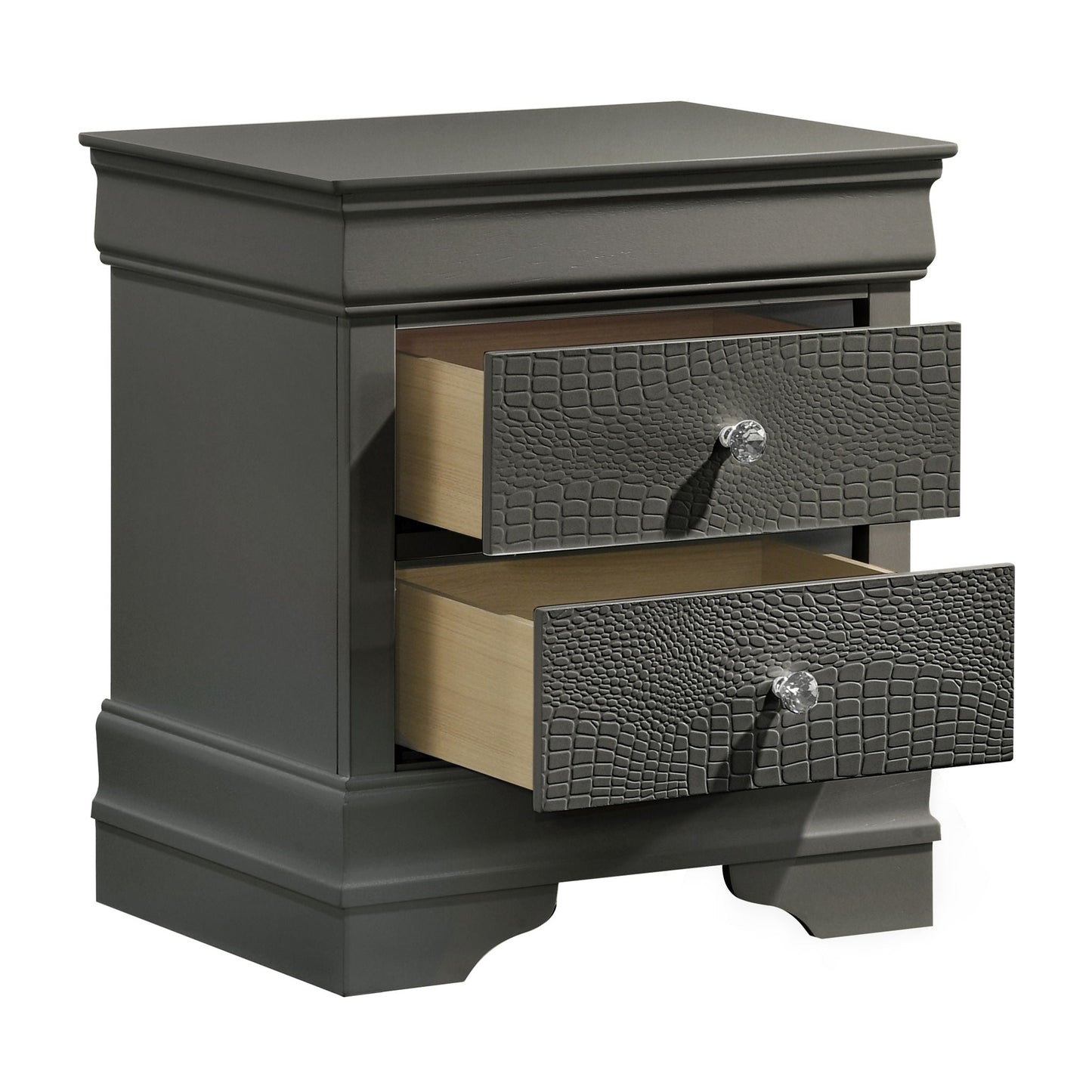 Blaze - 2 Drawer Modern Nightstand
