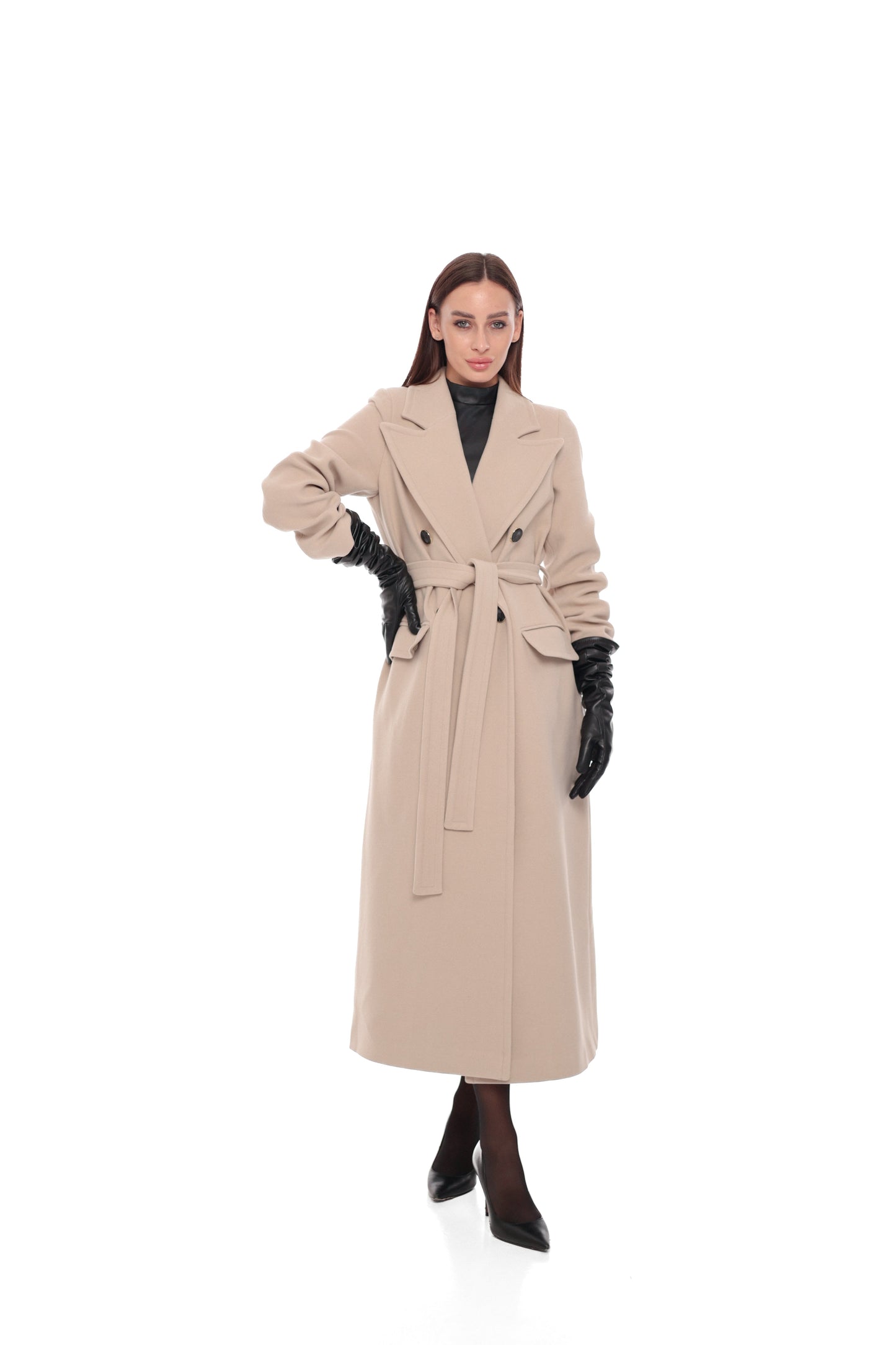 Pre-Order. Re-Stock Ships April 15, 2026. Stella Wool Blend Overcoat