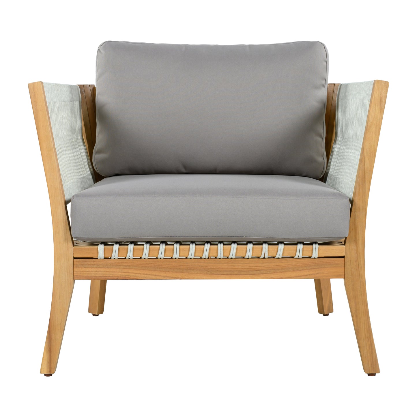 The Ellsworth Outdoor Teak & Handwoven Rope Club Chair