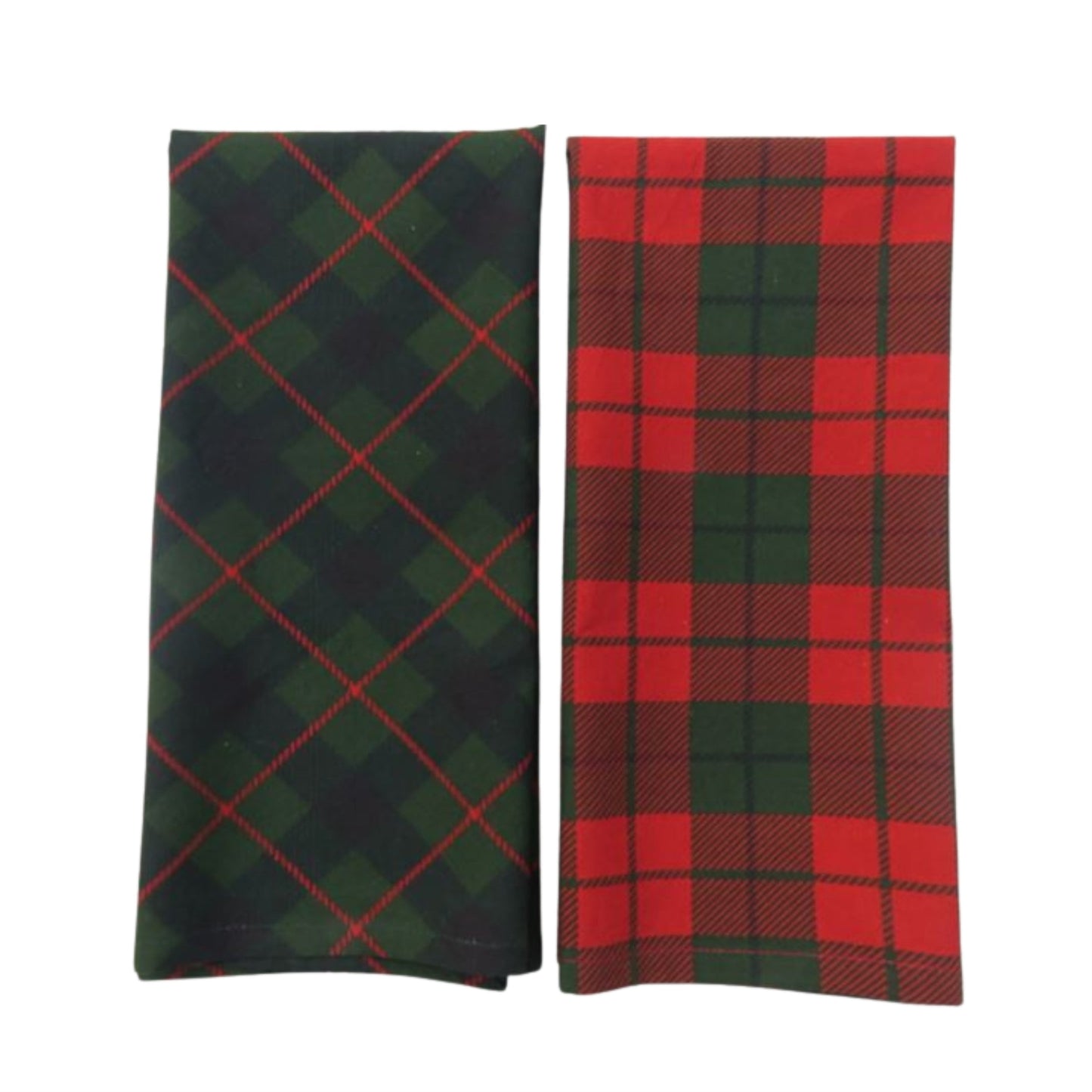 Plaid and Merry Christmas Tea Towel (Set of 3)