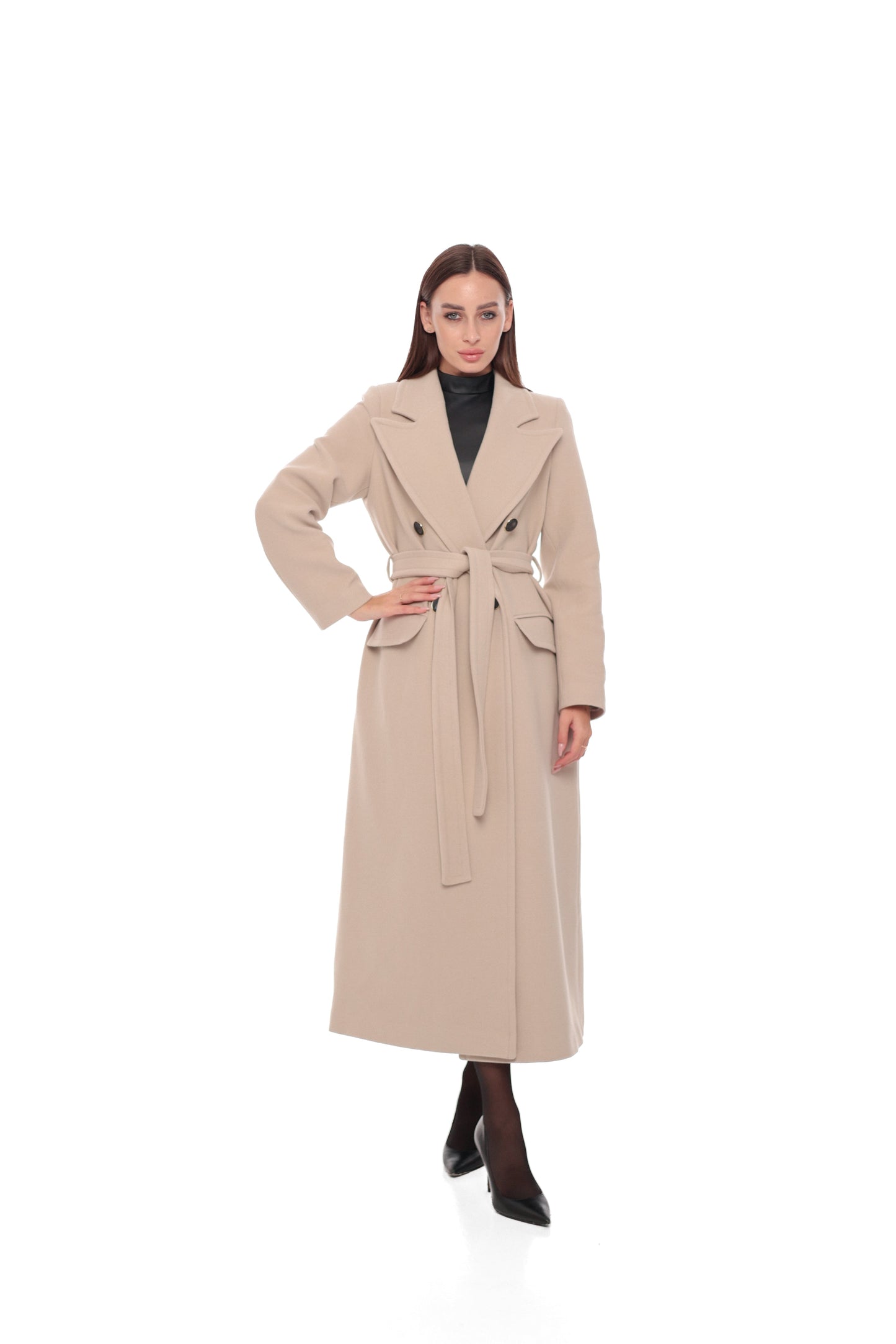 Pre-Order. Re-Stock Ships April 15, 2026. Stella Wool Blend Overcoat