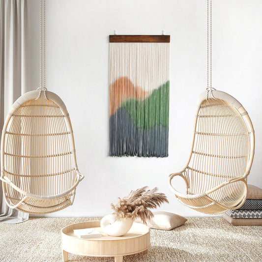 Modern Chinese Landscape Dyed Hand-woven Tapestry