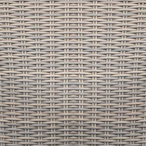 The Allux Wicker Rattan Outdoor Luxury Dining Chairs with Upholstered Cushions - Set of 2