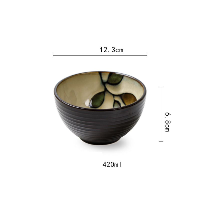 The Kyoto Garden Ceramic Dinnerware Collection — Floral Kiln-Glazed Stoneware