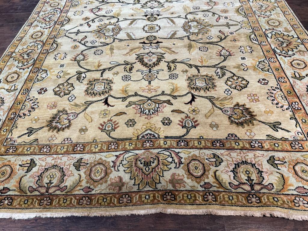 Turkish Oushak Rug 8x10, Vintage Wool Carpet