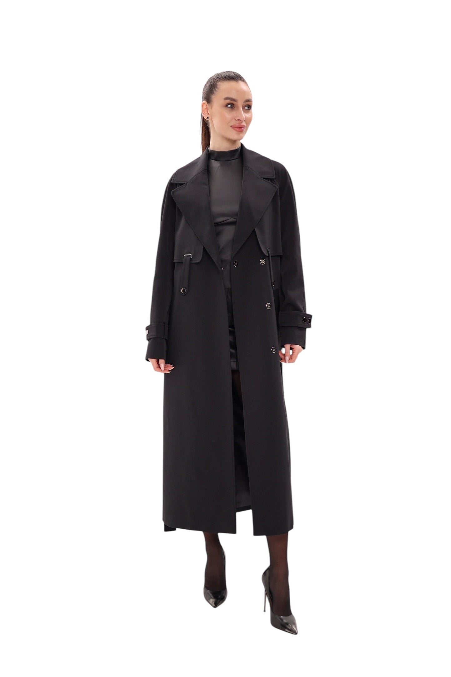 Karina Trench Coat in Black