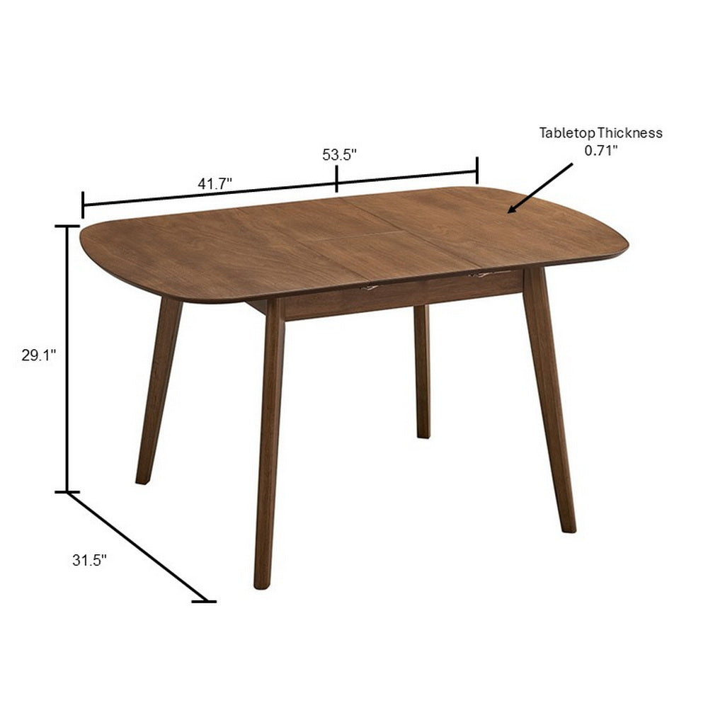 ACTU Extendable Dining Table Set for Small Spaces (Seats 4–6, Solid Wood)