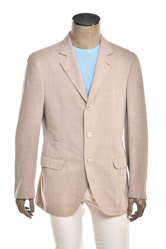Brunello Cucinelli Windowpane Cotton Sport Jacket