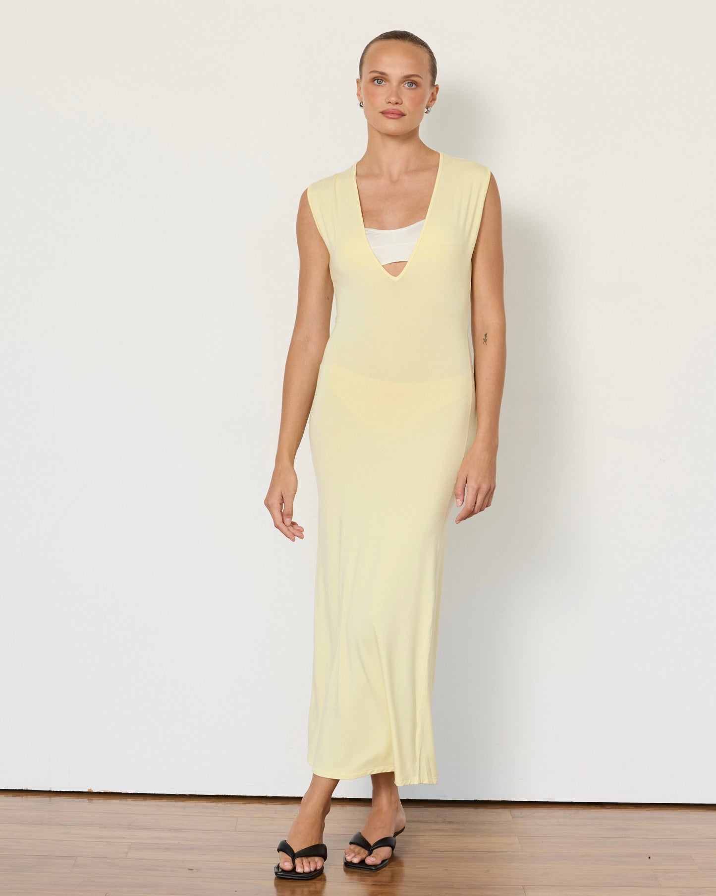 Tate Plunge Midi Dress